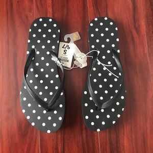 Polka Dot Flip Flops